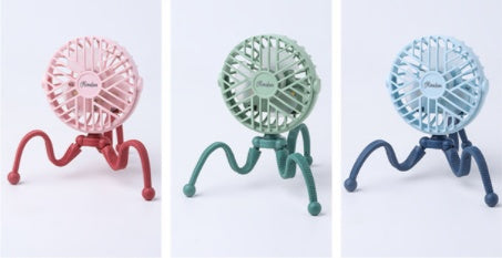 Portable USB Stroller Fan Baby Car Seat Accessory