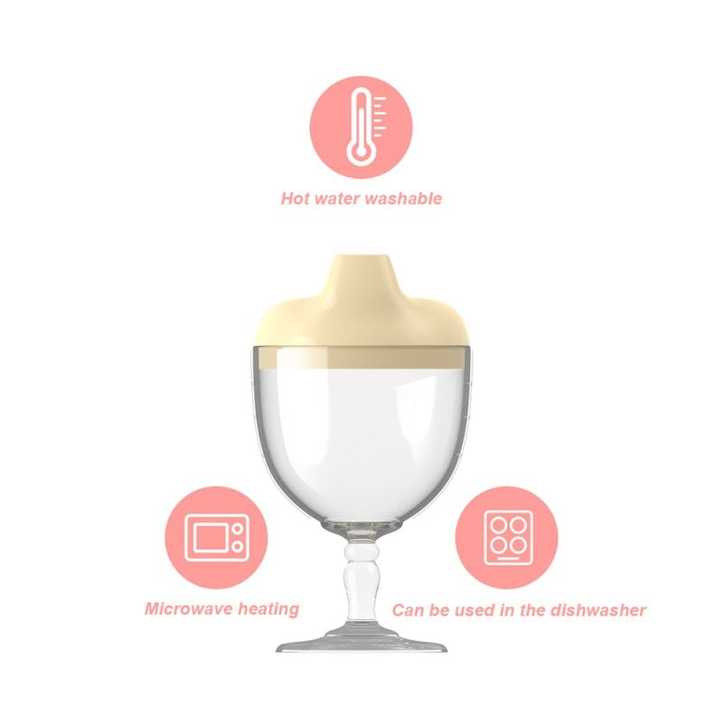 150ML Baby Goblet Water Bottle Infant Cups With Duckbill Mouth Shape For Feeding Baby Training >0M