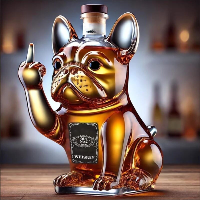 10Oz Funny Middle Finger Duck/Turtle/Dog Whisky Glass Decanter – Bar/Office/Home Decor.