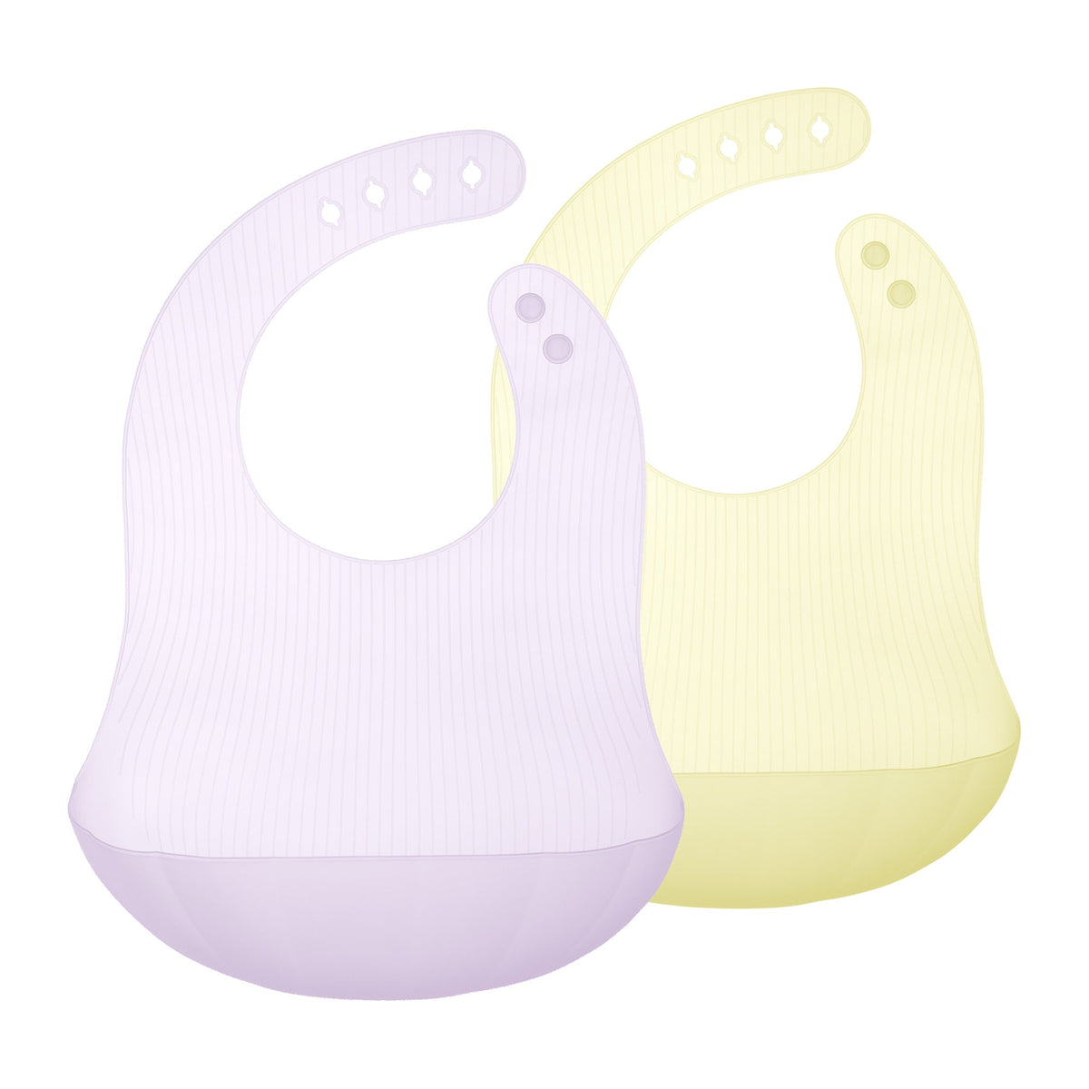Silicone Bib with Pocket, Waterproof, Adjustable, 6 Months+