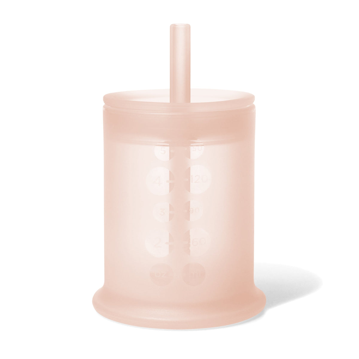 Infant Straw Cup, Silicone Training Cup with Straw Lid (5oz)