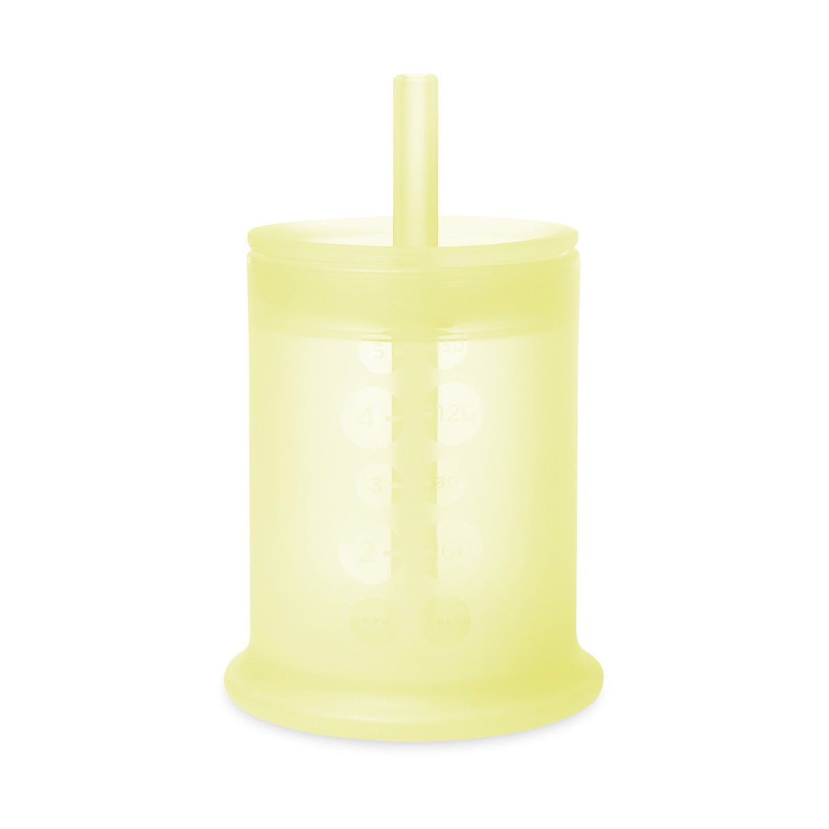 Infant Straw Cup, Silicone Training Cup with Straw Lid (5oz)