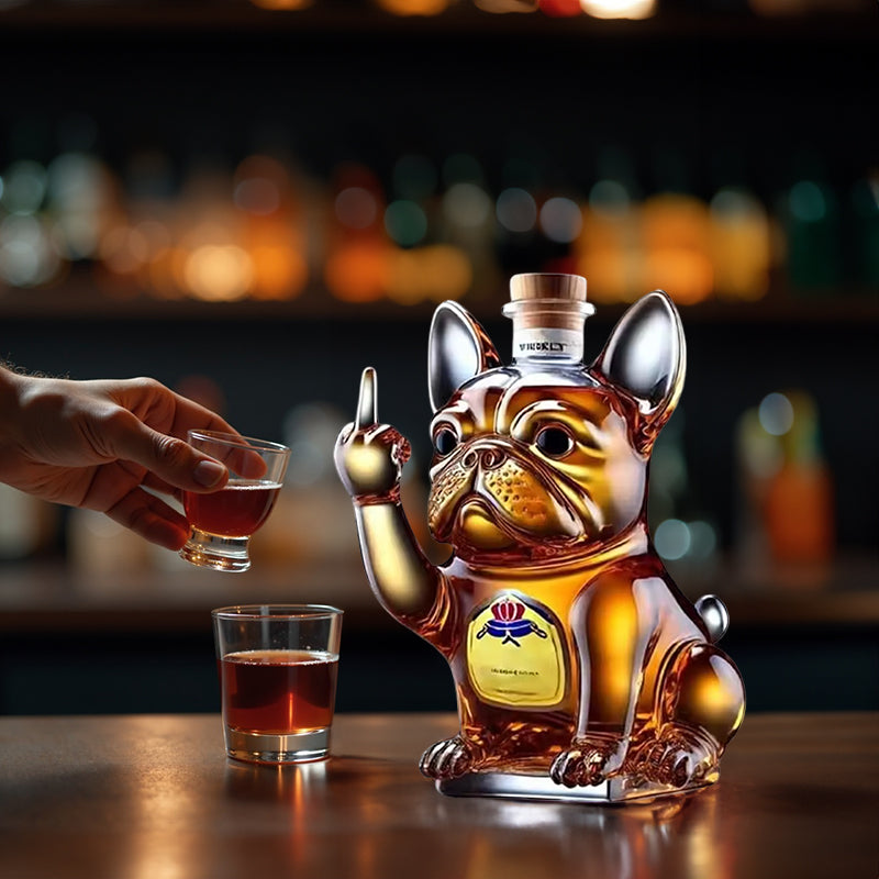 10Oz Funny Middle Finger Duck/Turtle/Dog Whisky Glass Decanter – Bar/Office/Home Decor.