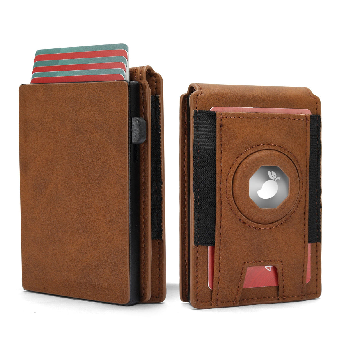 Men's Tracking Positioning Swiping Multiple Slots Leather Men's Wallets