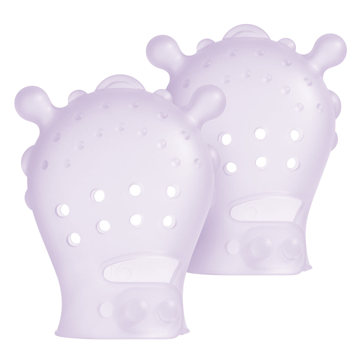 Teething Mitten for Babies 0-6 Months, Silicone (2-Pack)