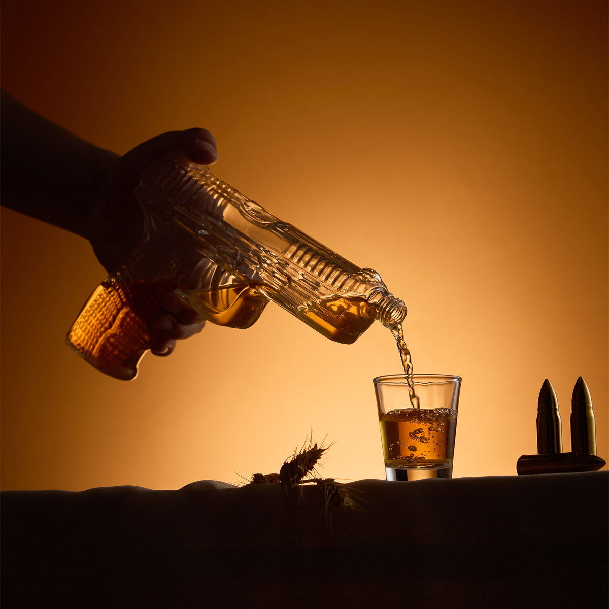 Gun Whiskey Decanter Set