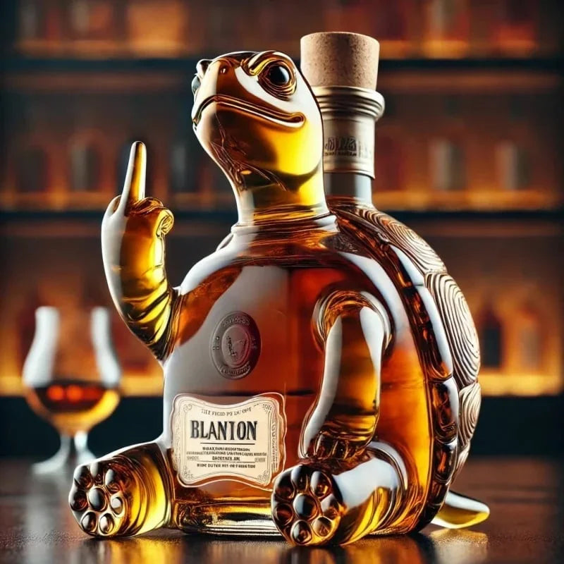 10Oz Funny Middle Finger Duck/Turtle/Dog Whisky Glass Decanter – Bar/Office/Home Decor.
