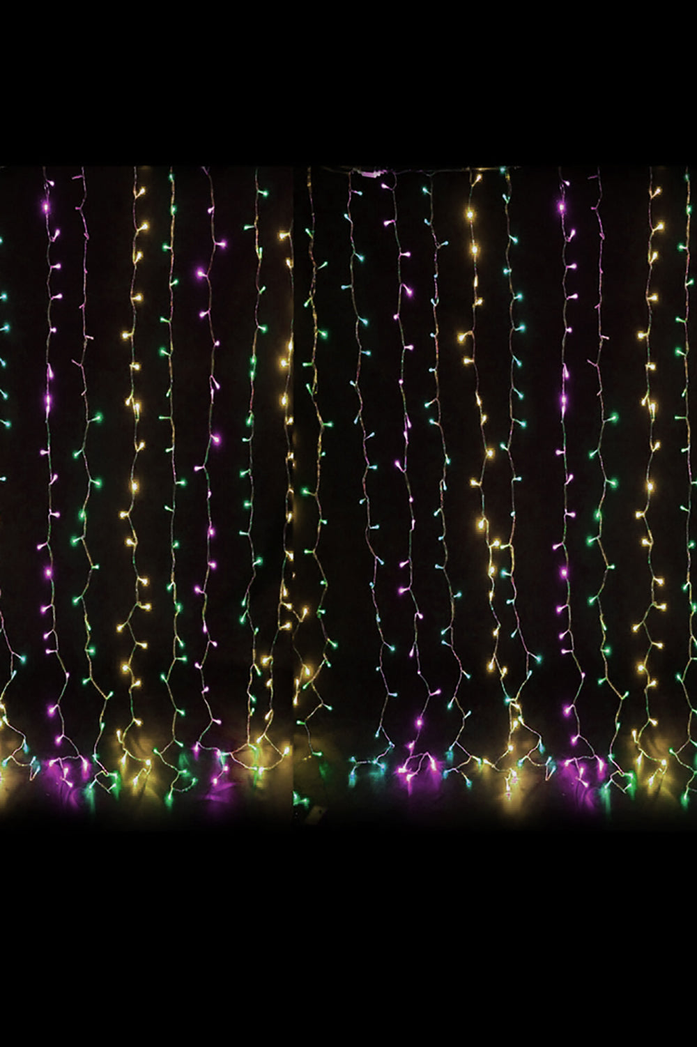 300 LED Curtain String Light with Remote - Multicolor