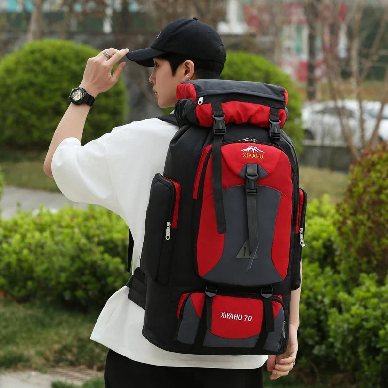 64L Waterproof Mountaineering Backpack – Large Capacity, Built for Adventure