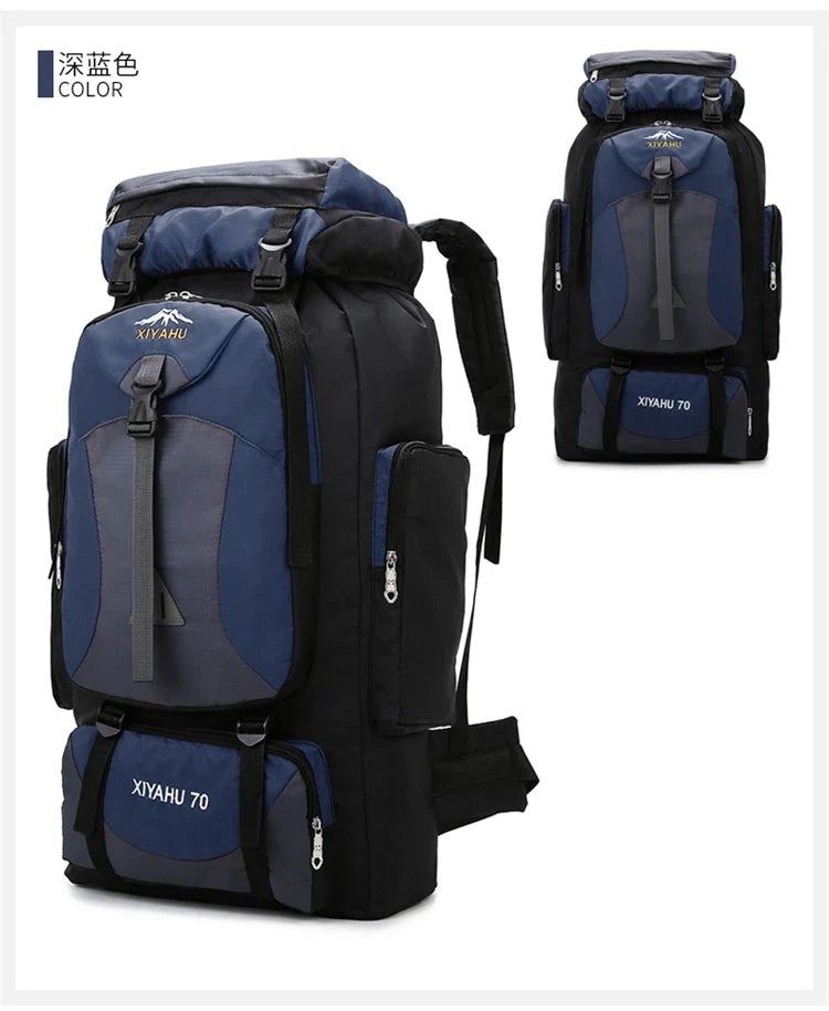 64L Waterproof Mountaineering Backpack – Large Capacity, Built for Adventure