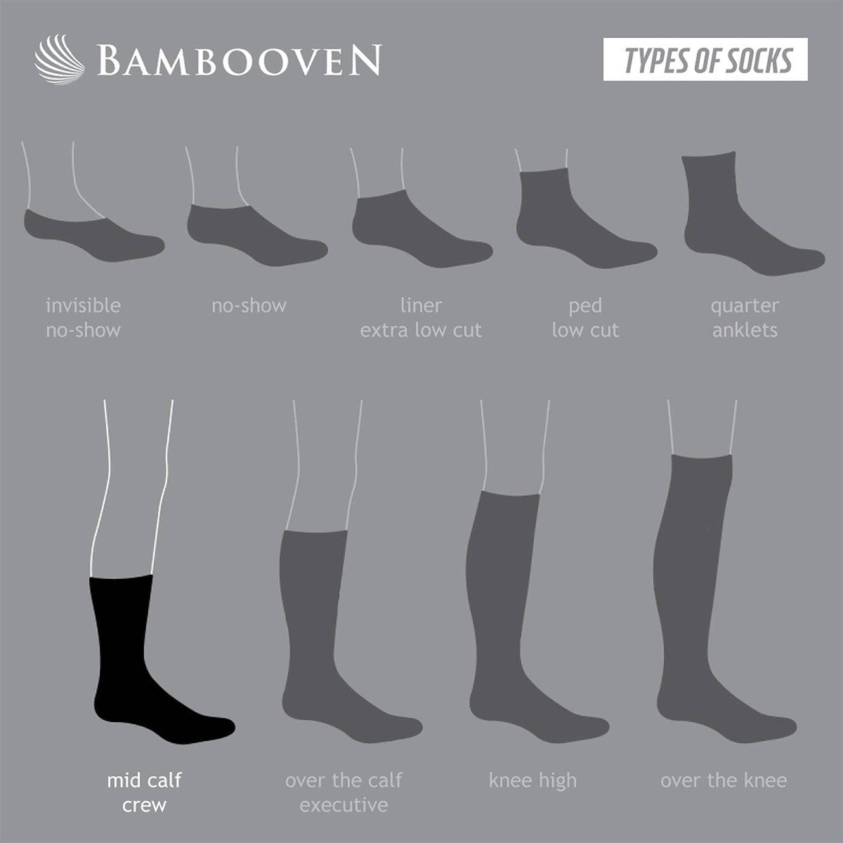 Men’s Bamboo Lightweight Dress Socks 8-Pack Gift Box, Black, Charcoal & Taupe